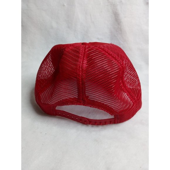 Red owner 55 chevrolet 1955 80s Mesh Snapback Trucker Hat USA Cap The Winner USA - Picture 6 of 8
